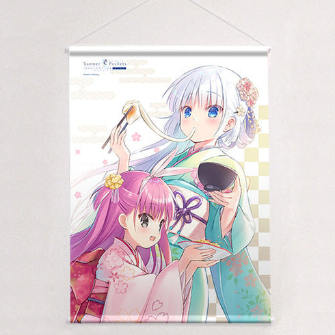 『Summer Pockets REFLECTION BLUE』B2タペストリー(鳴瀬しろは&加藤うみ/お正月)